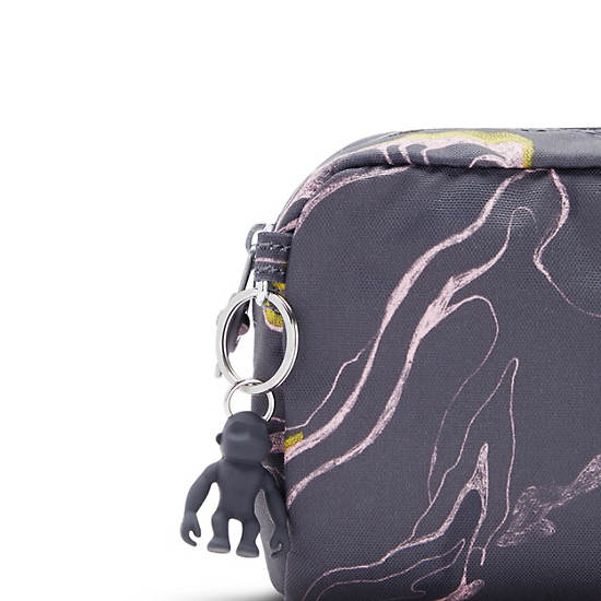 Kipling Gleam Printed Pouch Tassen Zilver | België 1075GS